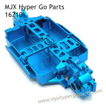 MJX Hyper Go 16210 Upgrades Parts Metal Chassis and Front Rear Gearbox Cover Blue