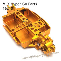 MJX Hyper Go 16210 Upgrades Parts Metal Chassis and Front Rear Gearbox Cover Gold