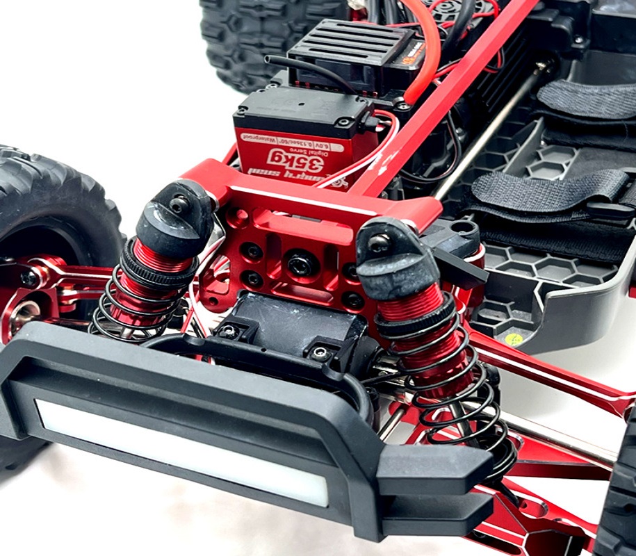 Hyper-Go-10208-Upgrade-Parts-Front-and-Rear-Shock-Tower Red