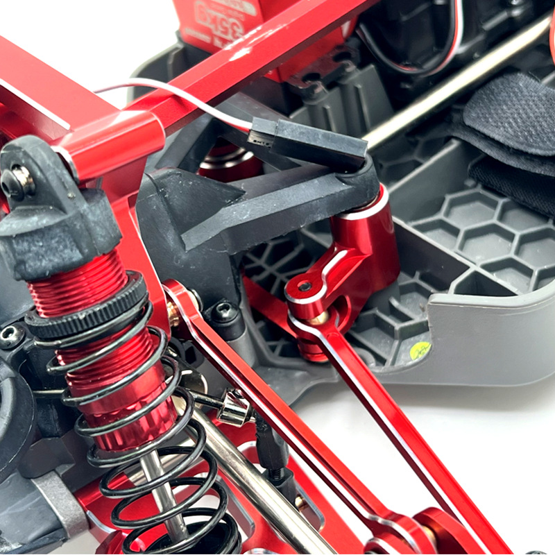 MJX-Hyper-Go-10208-Upgrade-Parts-Steering-Connect-Rod-Set-Red