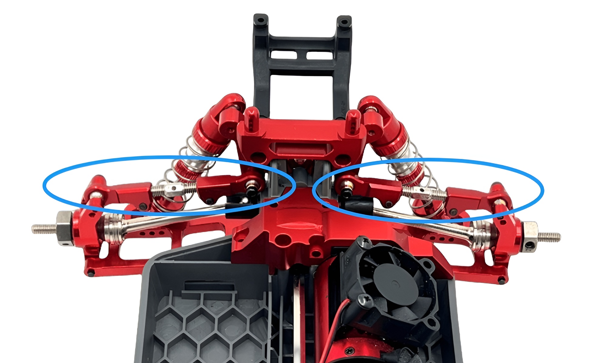 MJX Hyper Go 14207 Upgrade Parts Adjustable Front and Rear Tie Rod Red