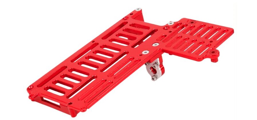 MJX Hyper Go 14209 Upgrade Parts Metal Bottom Plate of Battery Seat Red