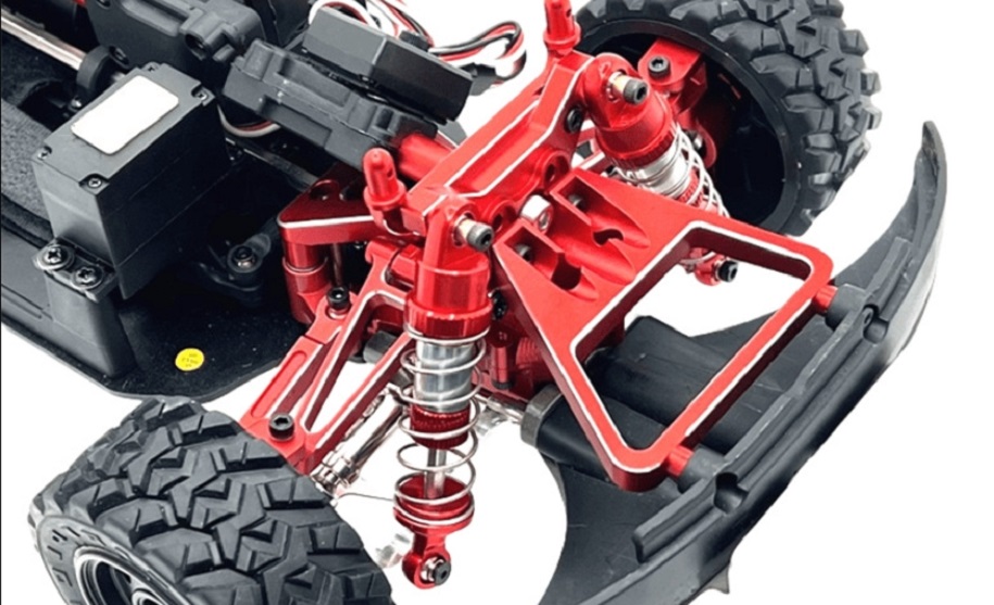 MJX-Hyper-Go-14211-RC-Car-Upgrade-Parts-Front-Bumper-Assembly-Red-Overview