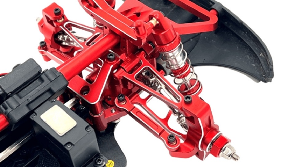 MJX-Hyper-Go-14211-RC-Car-Upgrade-Parts-Front-Steering-Cup-Red-Overview