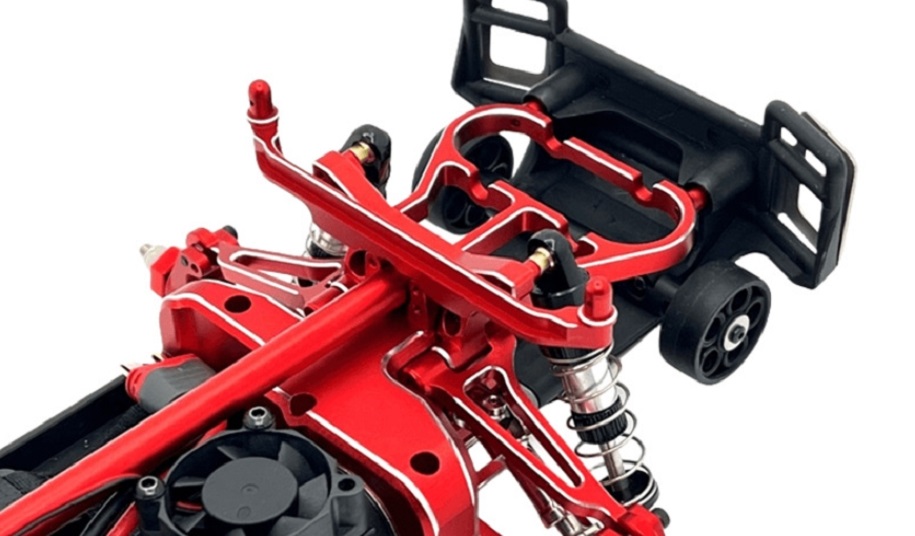 MJX-Hyper-Go-14302-Upgrade-Parts-Rear-Gearbox-Lower-Cover-Red-Overview