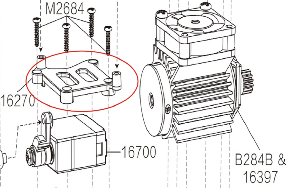 MJX Hyper Go 16210 RC Car Parts Receiver Box 16270