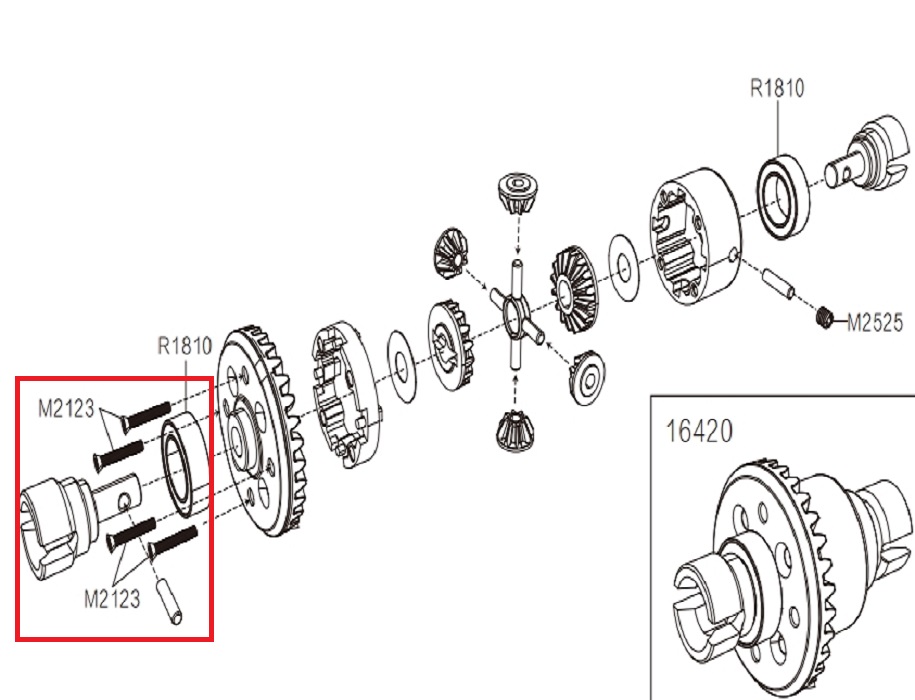 MJX Hyper Go 16210 Parts 2X12MM Screws M2123