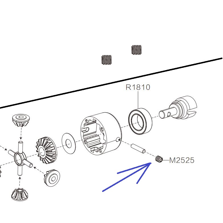 MJX Hyper Go 16210 Parts 2.5x2.5MM Screws M2525