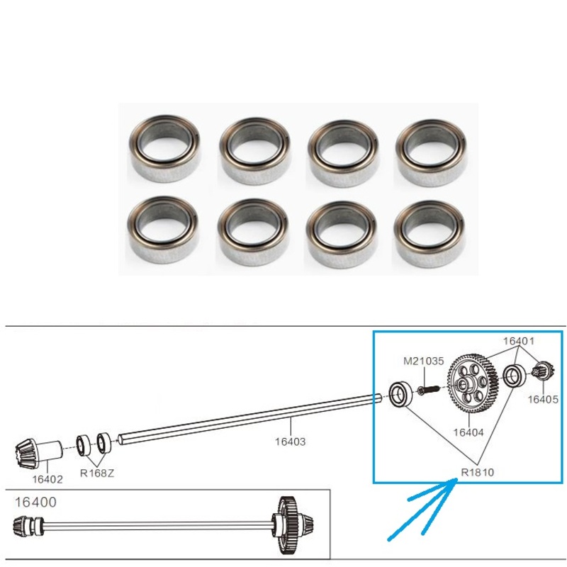 MJX Hyper Go 16210 Parts Roll Bearing R1810 Overview