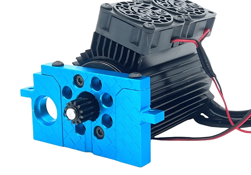 MJX Hyper Go 7304 Upgrade Parts Motor Mount Blue Overview