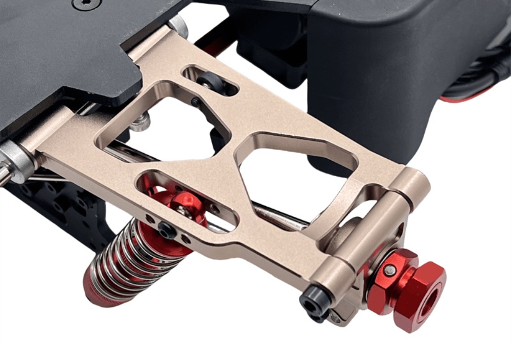 MJX Hyper Go 7304 Upgrade Parts Rear Lower Swing Arms Champagne Gold Overview