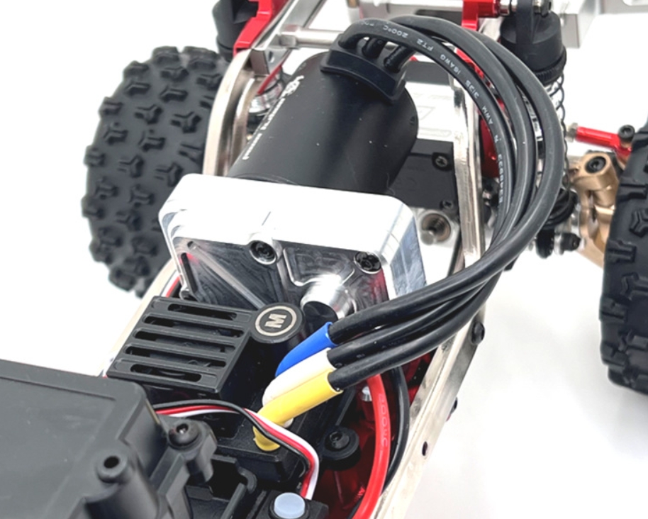 MJX-Hyper-Go-H12Y-RC-Car-Parts-Gearbox-Assembly-Silver-Overview-Front-Side