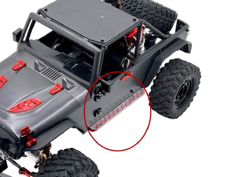 MJX-Hyper-Go-H12Y-Upgrade-Parts-Left-and-Right-Pedals-Red-Overview
