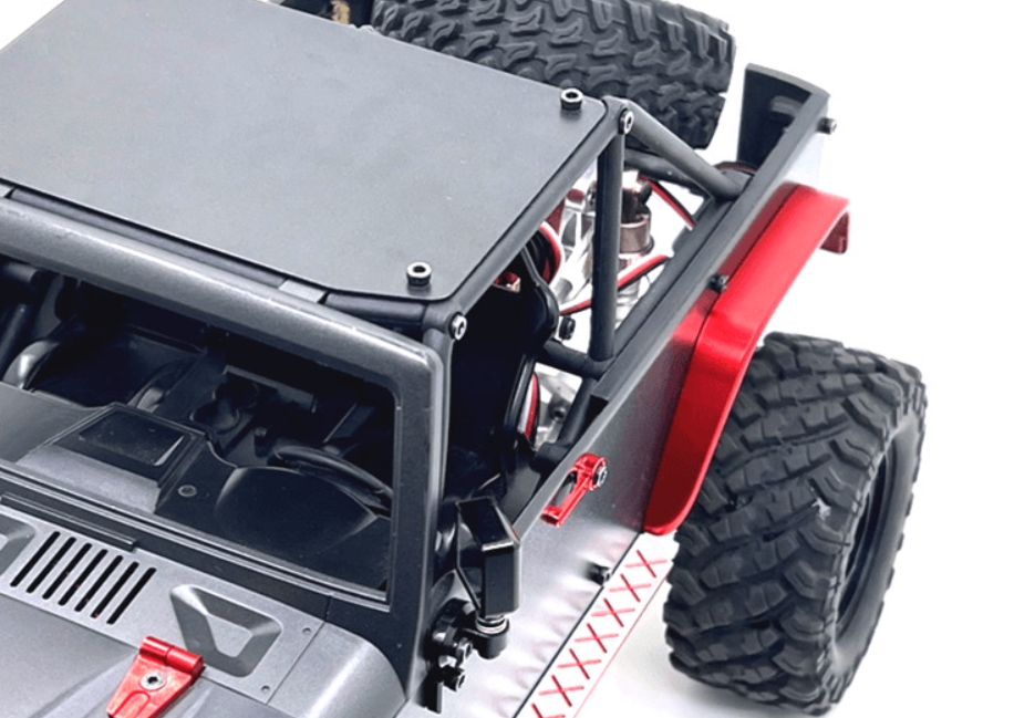 MJX-Hyper-Go-H12Y-Upgrade-Parts-Rear-Left-and-Right-Wheelbase-Fenders-Red-Overview
